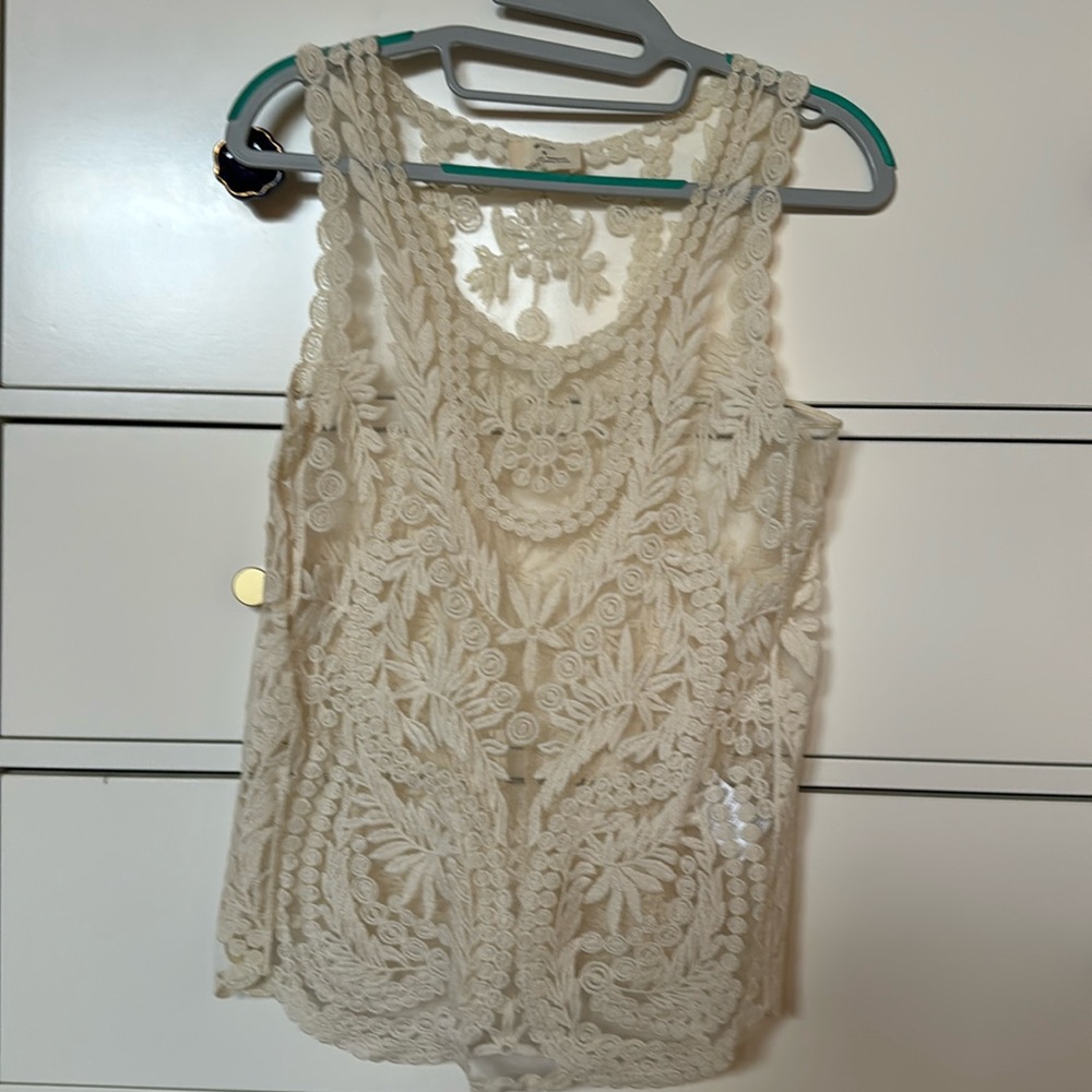 Anthropologie Pins & Needles Lace Cami